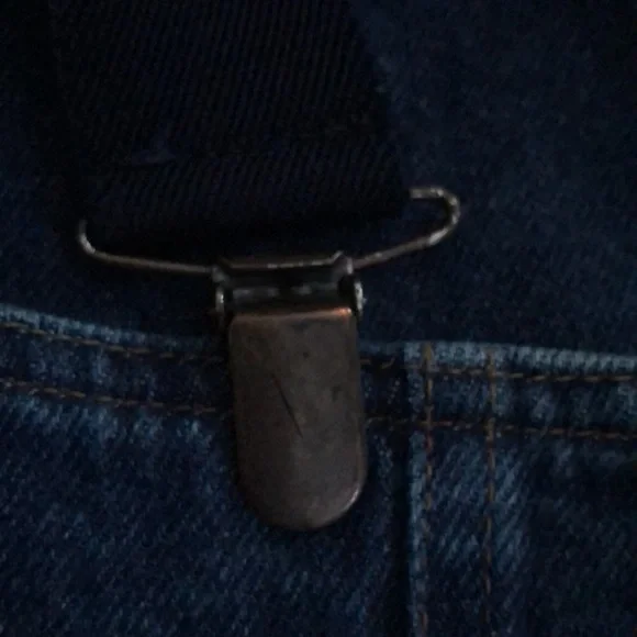 Vintage Ferretti suspenders jeans - Picture 4 of 8